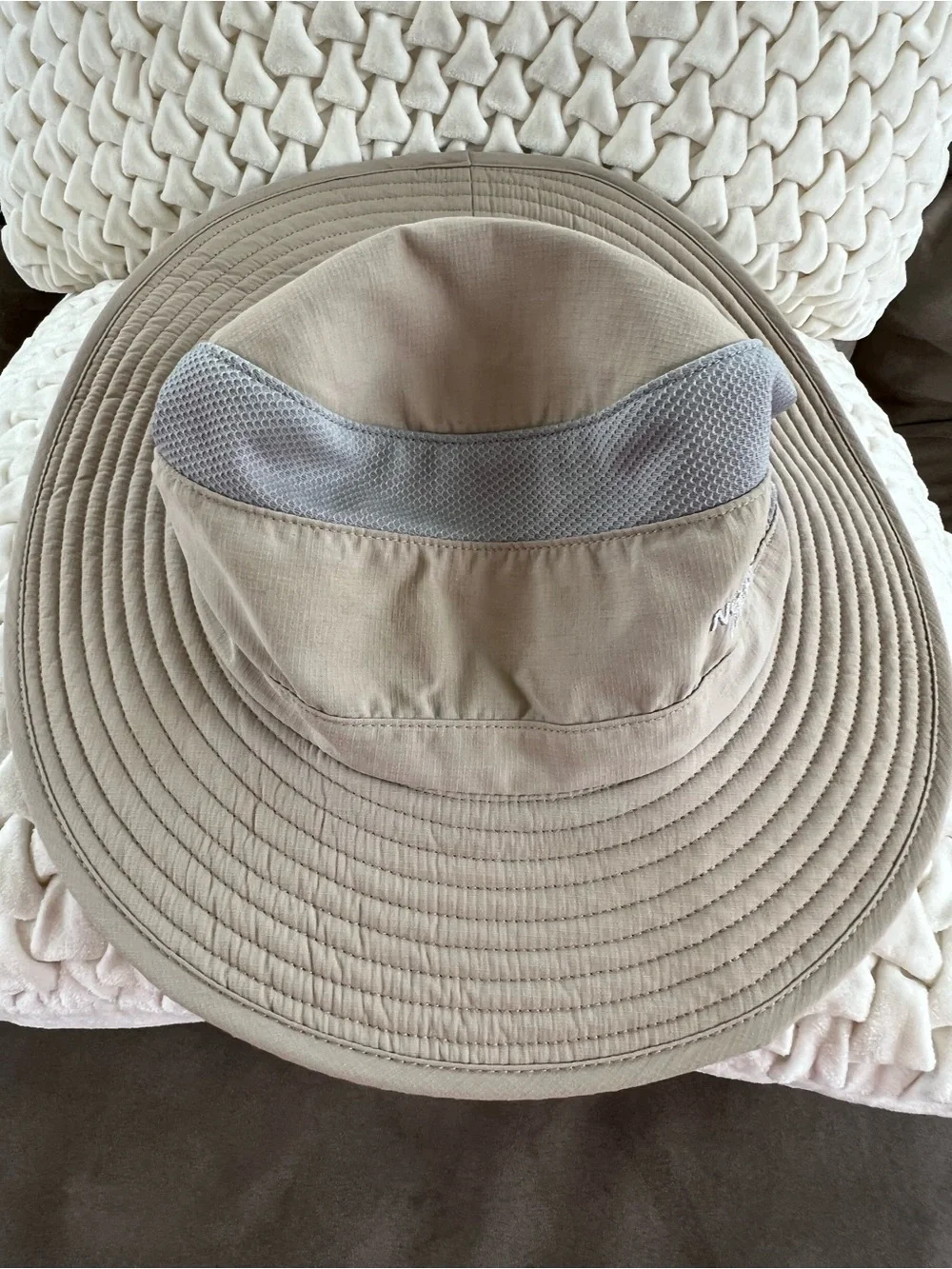 The North Face Tan Boonie Hat with Gray Vent Panel